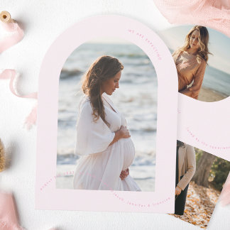 simply pink photo arch baby pregnancy Announcement