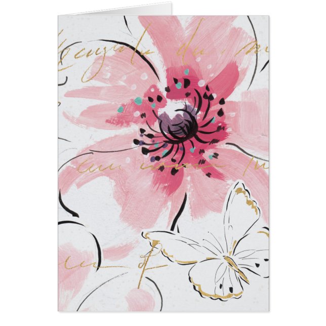 Simply Pink | Watercolor Floral (Front)