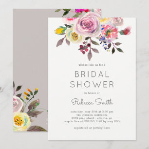 Simply Pretty Bridal Shower Invitation
