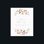 Simply Pretty Welcome Wrapped Canvas Sign<br><div class="desc">Welcome your guests with a stylish sign print,  ready to be framed for a beautiful display. Matching items and printable file options available at www.berryberrysweet.com</div>