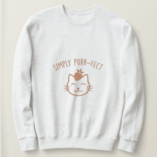 Simply Purr-Fect  Cute cat aesthetic Sweatshirt