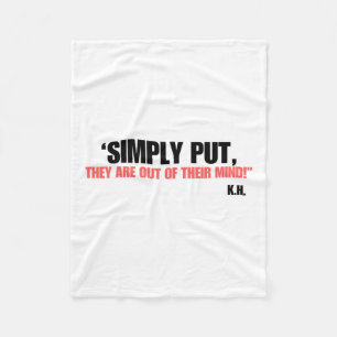 Simply Put…kamala Vote Harris Waltz 2024 Kamala Fo Fleece Blanket