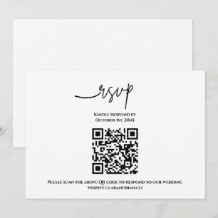 Simply QR Code RSVP Card 