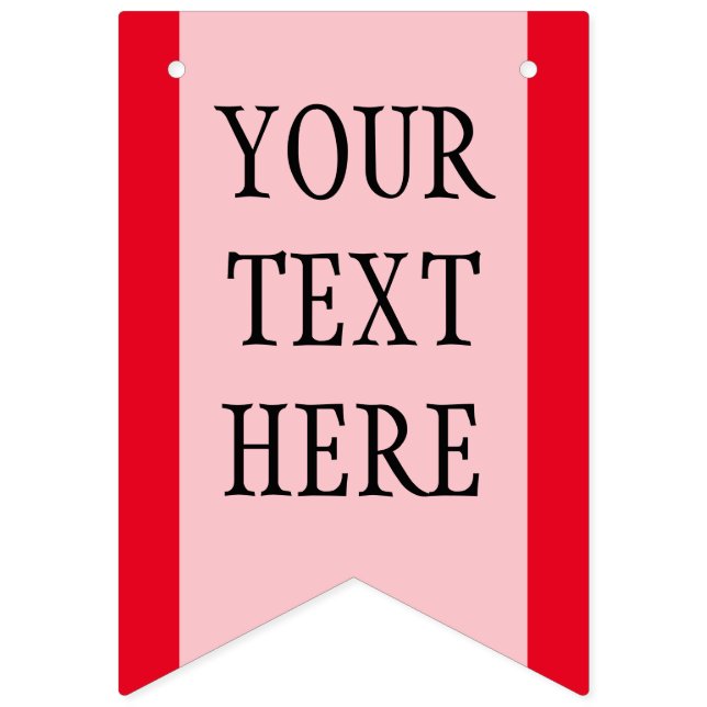 Simply RAINBOW colours & your Text Bunting (First Flag)