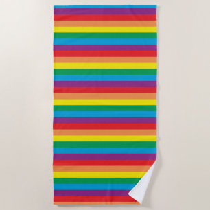 Simply Rainbow Pattern Beach Towel