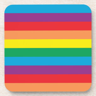 Simply Rainbow Pattern Coaster