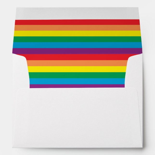 Simply Rainbow Pattern Envelope (Back (Bottom))