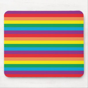 Simply Rainbow Pattern Mouse Mat