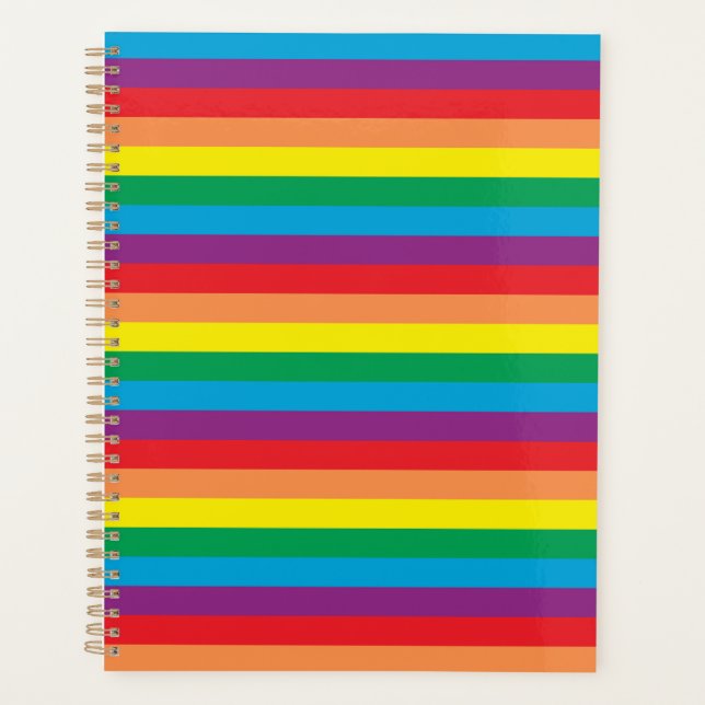 Simply Rainbow Pattern Planner (Front)