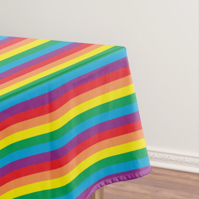 Simply Rainbow Pattern Tablecloth (In Situ)