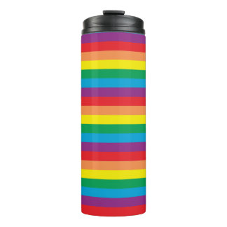 Simply Rainbow Pattern Thermal Tumbler