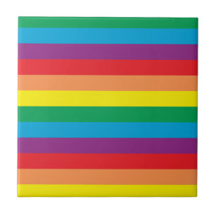 Simply Rainbow Pattern Tile