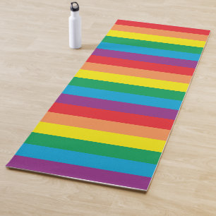 Simply Rainbow Pattern Yoga Mat