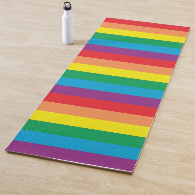 Simply Rainbow Pattern Yoga Mat (In Situ)