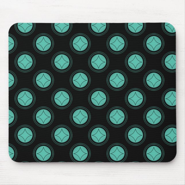 Simply Riveting Mousepad, Turquoise Mouse Mat (Front)