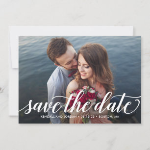 Simply Romantic Editable Colour Save The Date Card
