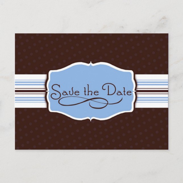 Simply Sent Save the Date Announcement Postcard (Front)