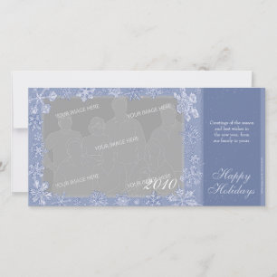 Simply Snowflake Art Horizontal Photo Card 1