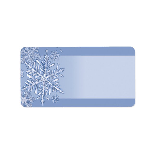 Simply Snowflakes Blank Address Labels (Front)