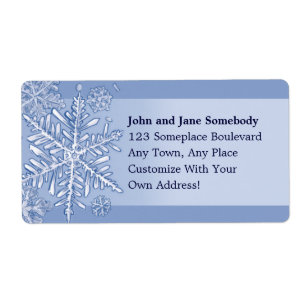 Simply Snowflakes Customisable Shipping Labels