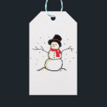 Simply Snowman Gift Tags<br><div class="desc">Simply Snowman is one of the latest doodles from our artist friend Joe Egly. It's simple,  cute,  whimsical,  and simple winter.</div>