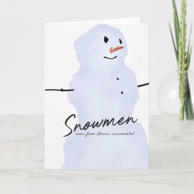 SIMPLY SNOWMAN Greeting Card (Front)