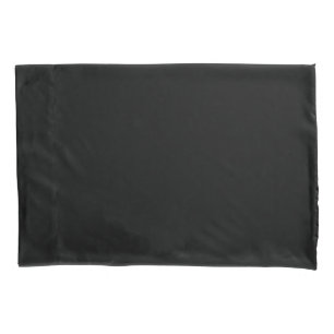 Simply Solid Black Easily Customise This Pillowcase