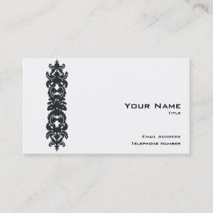 Simply Sophisticated Business Card w/ QR Code V