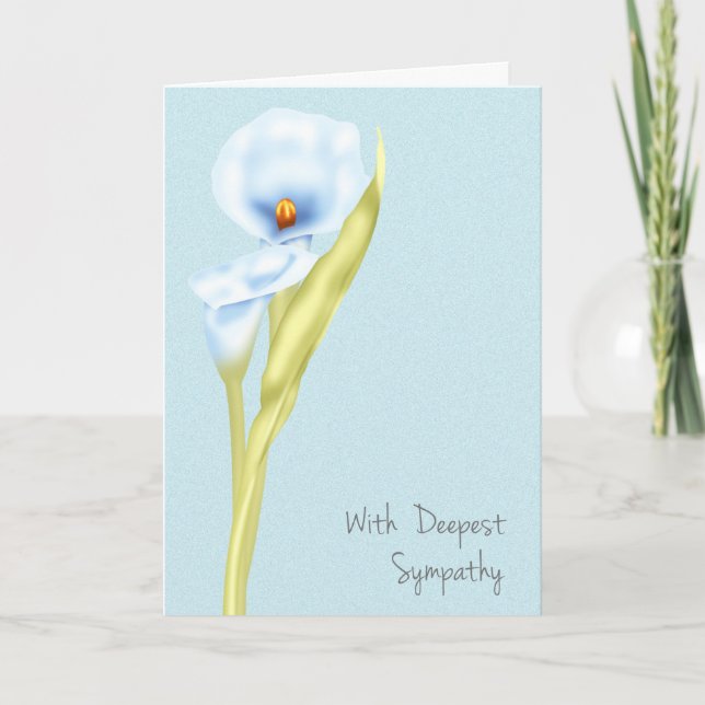 Simply Stated Sympathy With Carla Lilies Card (Front)