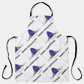 Simply Statistical Bell Curve Geek Humour Apron