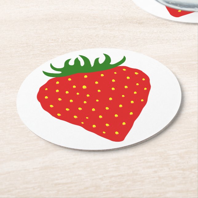 Simply Strawberry coasters (Angled)