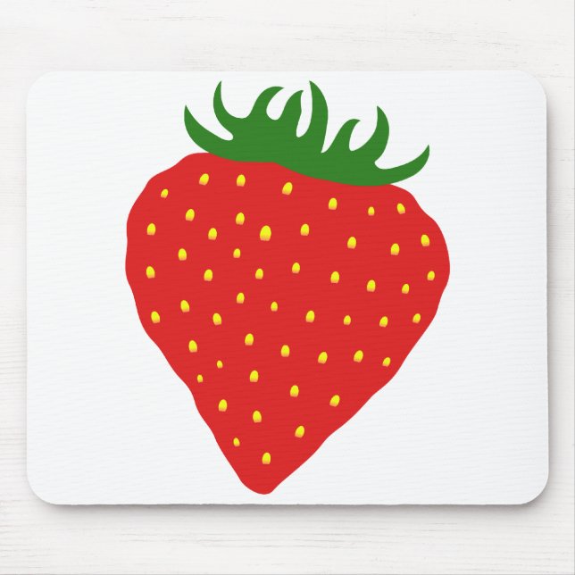 Simply Strawberry custom mousepad (Front)