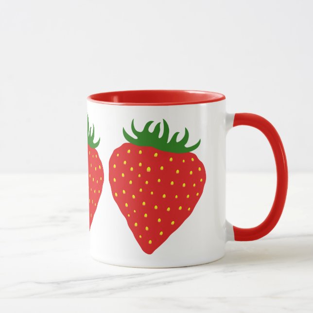 Simply Strawberry custom mug - choose style (Right)