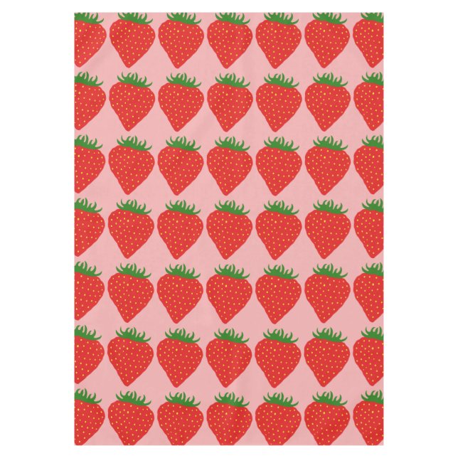 Simply Strawberry custom table cloths (Front)