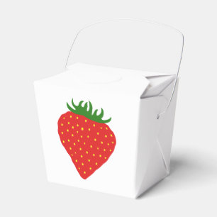Simply Strawberry favor boxes