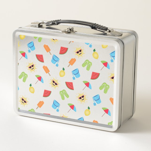 Simply Summer Metal Lunch Box (Front)