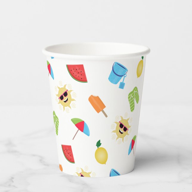 Simply Summer Paper Cups (Back)