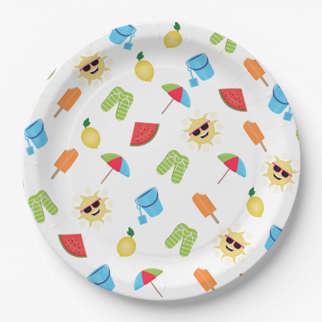 Simply Summer Paper Plate (Front)