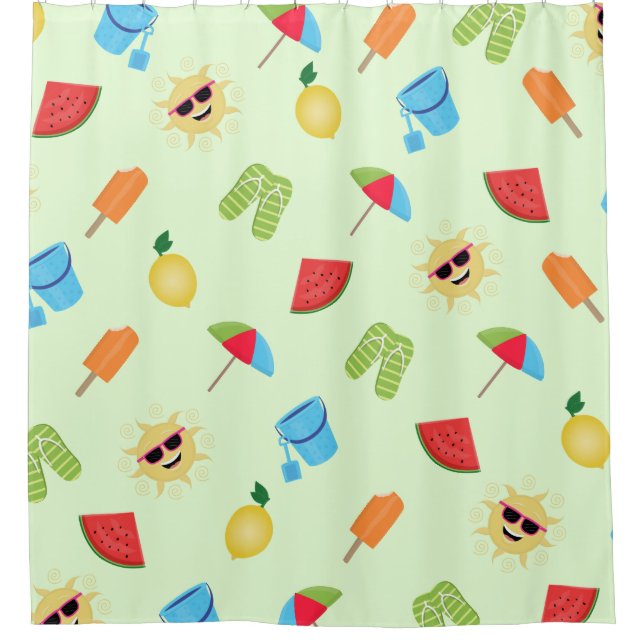 Simply Summer Shower Curtain (Front)