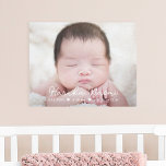 Simply Sweet Baby Nursery Wrapped Canvas Art<br><div class="desc">Preserve the precious moments with personalised wall decor. Makes a great gift! Designed by Berry Berry Sweet. Visit our website at berryberrysweet.com to learn more about us and our full product lines.</div>