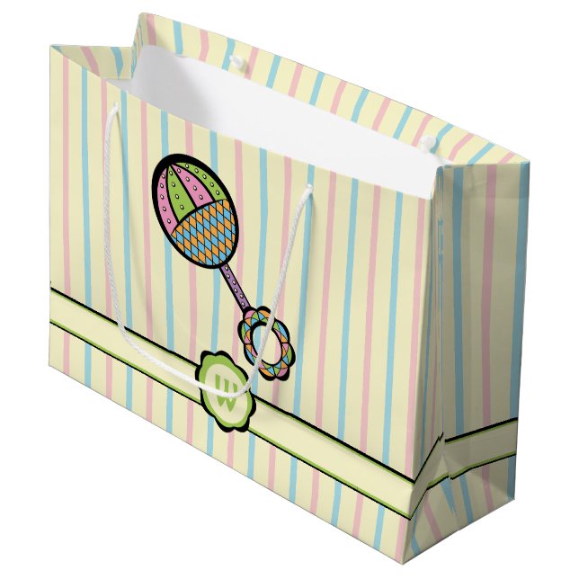 Simply Sweet Rattle Gift Bag (Front Angled)