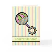 Simply Sweet Rattle Greeting Card