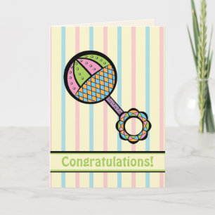 Simply Sweet Rattle Greeting Card