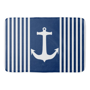 Simply Symbols - ANCHOR & STRIPES + your ideas Bath Mat