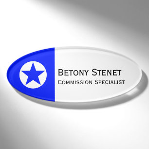 Simply Symbols - DOT STARS + your ideas Name Tag