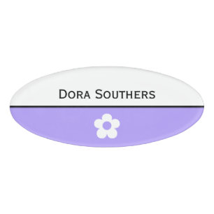 Simply Symbols - FLOWER + your text & ideas Name Tag