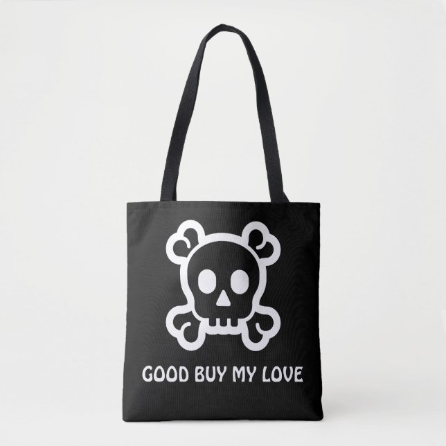 Simply Symbols / Icons - SKULL & BONES + ideas Tote Bag (Front)