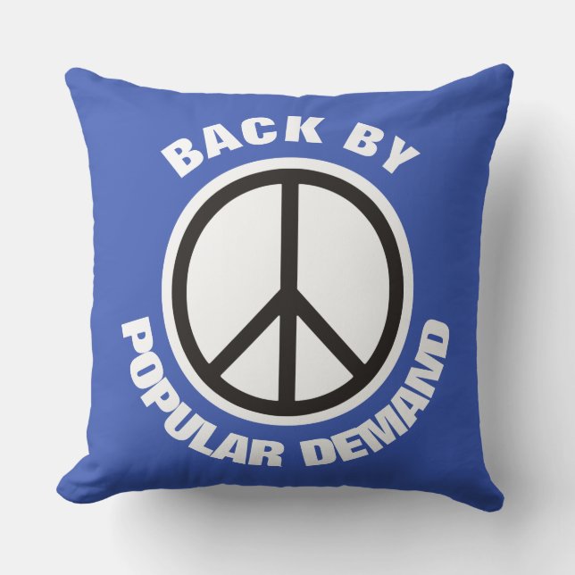 Simply Symbols - PEACE + your ideas Cushion (Front)