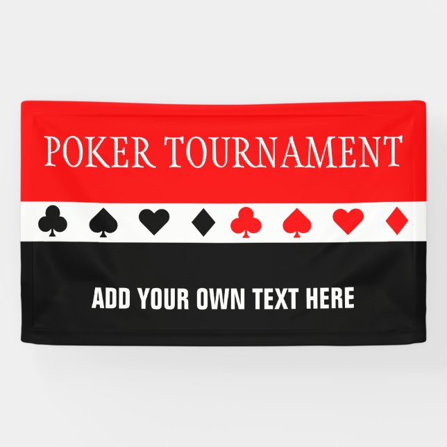 Simply Symbols - PLAYING CARDS ICONS + your ideas Banner (Horizontal)