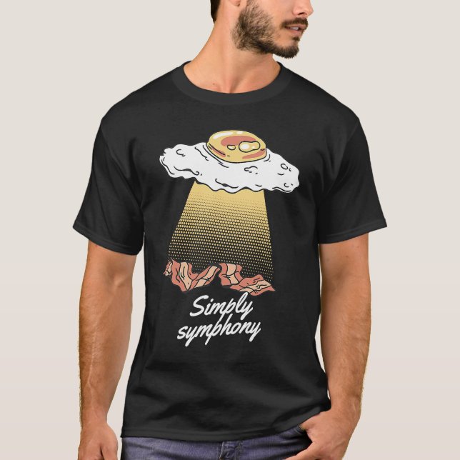 Simply Symphony Breakfast Meaty Bacon T-Shirt (Front)
